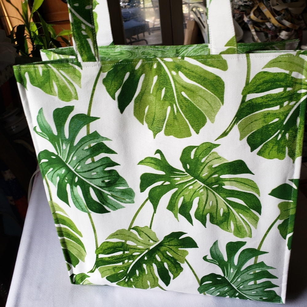 Handmade canvas tote
